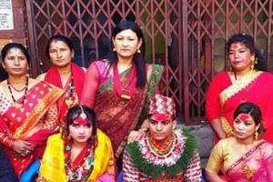 बाहुनको छोरा र सार्कीको छोरीबीच धुमधामसँग मागी विवाह