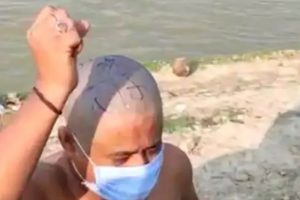 प्रधानमन्त्री ओलीको अयोध्या अभिव्यक्तीले  भारतमा नेपालीमाथि दुर्व्यवहार , जबर्जस्ती मुण्डन गराई  लेखियो श्रीराम !