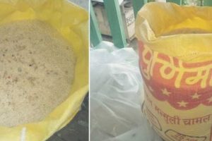 राहतमा कुहेको चामल, २ हजार १ सय ८४ परिवारलाई बाँडेको चामल गुणस्तरहीन