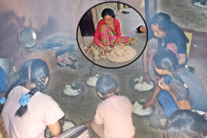 बन्द आँखाले सात छोरीको लालनपालन