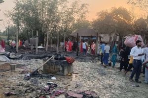 सुनसरीको हरिनगरमा आगलागी : २९ घर जलेर नष्ट