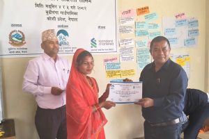 बुढीगंगा–४ मा डकर्मी तालिम सम्पन्न, १० महिलालाई प्रमाणपत्रसहित रोजगारी अवसरको आश्वासन