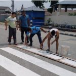 निमुवा ट्राफिक द्वारा विभिन्न स्थानमा जेब्रा क्रसिङ निर्माण