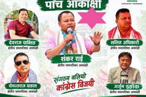 मोरङ १ कांग्रेस क्षेत्रीय सभापतिमा पाँच आकांक्षी
